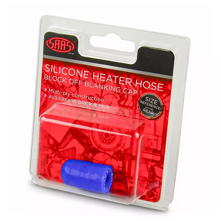 SAAS Silicone Heater Hose Blanking Cap 8mm (5/16") Blue SSHHB8E - view 1