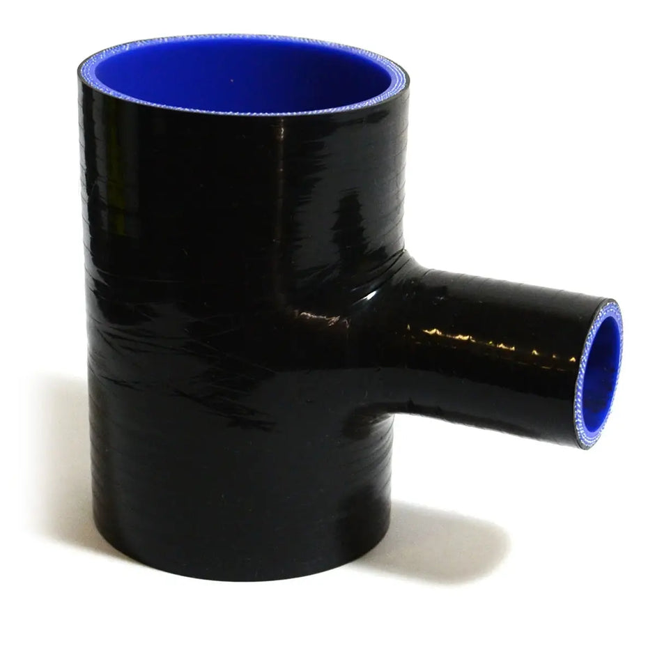 SAAS Straight 4 Ply Silicone Hose T Piece 25mm x 63mm x 102mm SSHTP63 - view 1