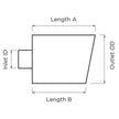 SAAS Stainless Steel Exhaust Tip - 38mm ID / 41mm OD SSRI238 - view 2