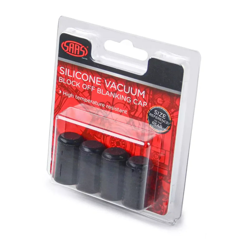 SAAS Silicone Vacuum Blanking Cap 10mm (3/8") Pack 4 SSVB10 - view 1