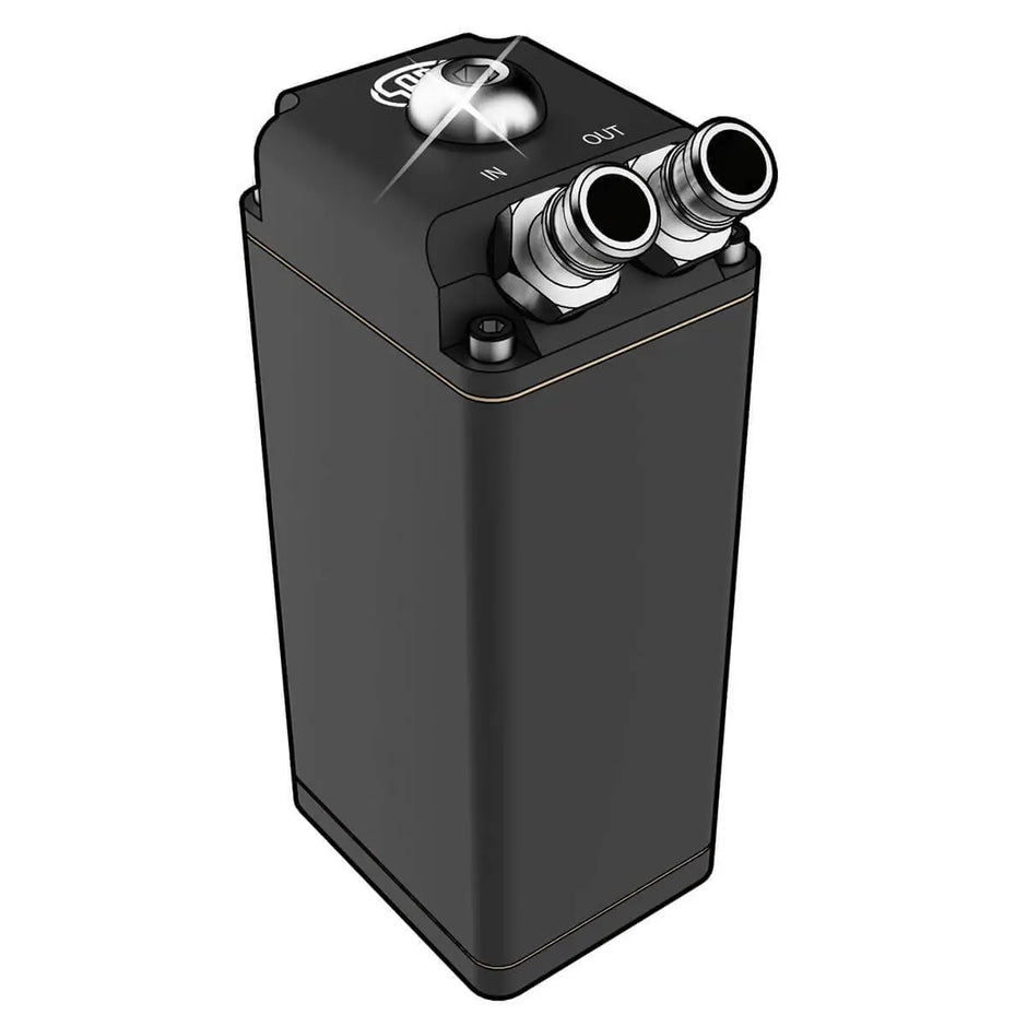 SAAS Oil Catch Tank Baffled Rectangle Black Billet 600ml ST1010 - view 1