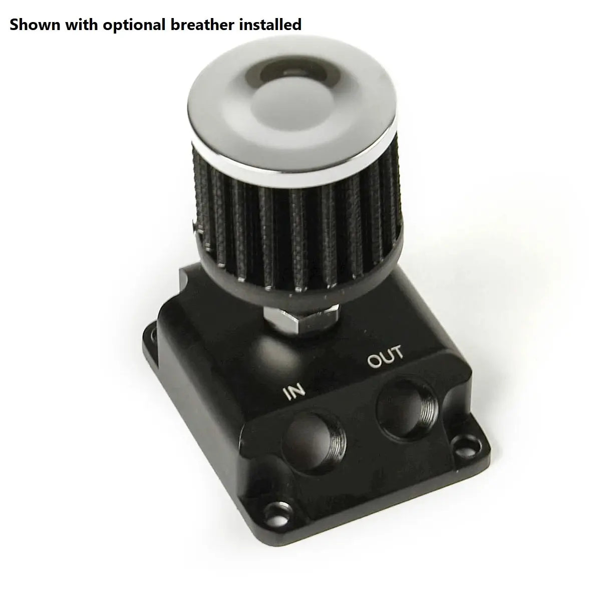 SAAS Oil Catch Tank Baffled Rectangle Black Billet 600ml ST1010 - view 6
