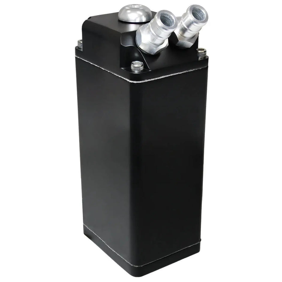 SAAS Oil Catch Tank Baffled Rectangle Black Billet 600ml ST1010 - view 2