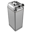 SAAS Oil Catch Tank Baffled Rectangle Polished Billet 600ml ST1011 - view 1