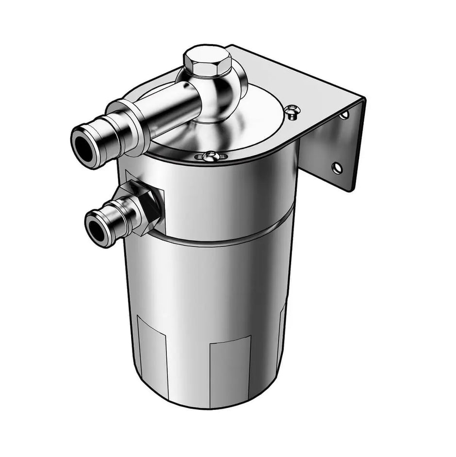 SAAS Oil Catch Tank Baffled Polished Billet 500ml ST1015 - view 1