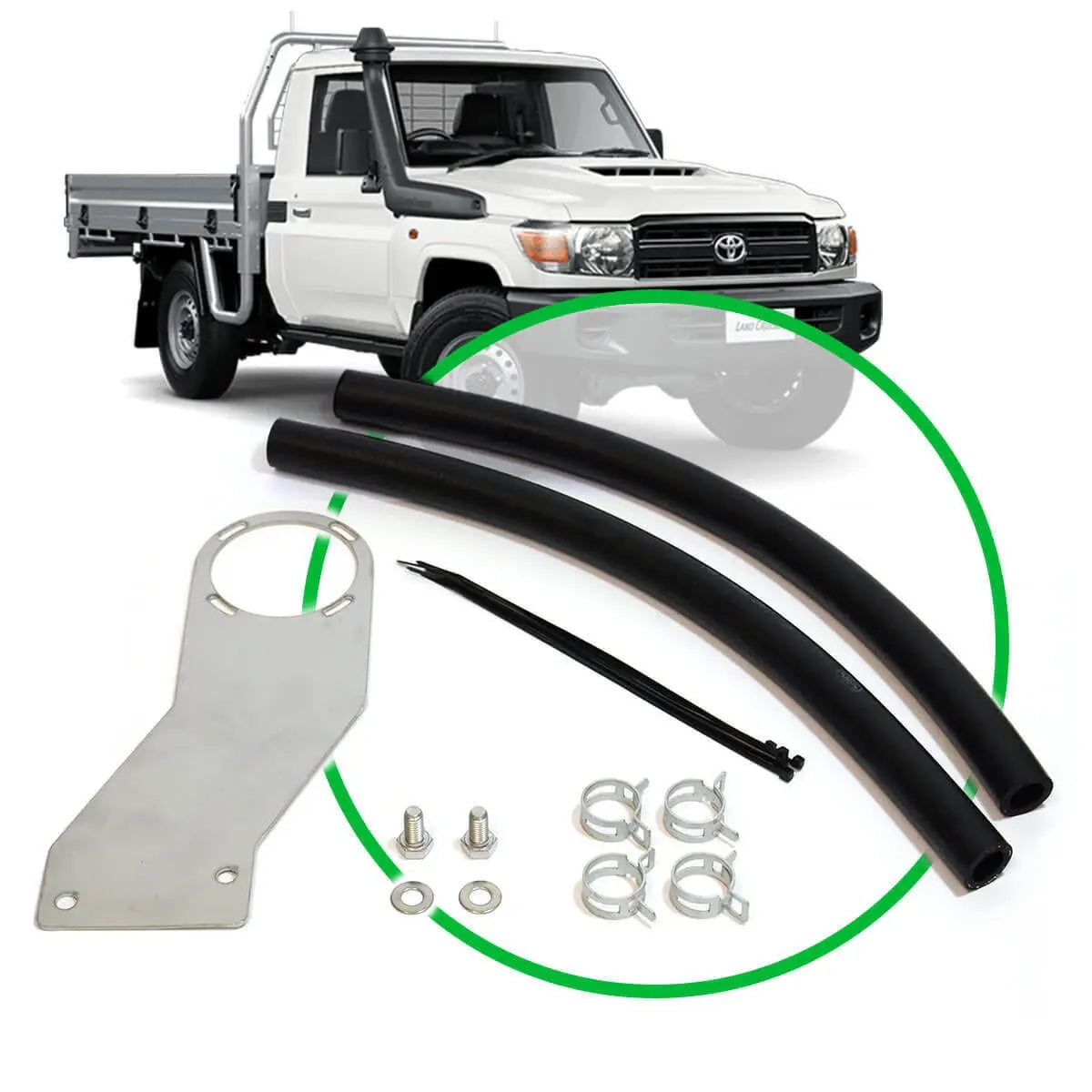 SAAS Oil Catch Tank Install Kit Landcruiser 79 Series 4.5L 2007 - ST1201 - view 1