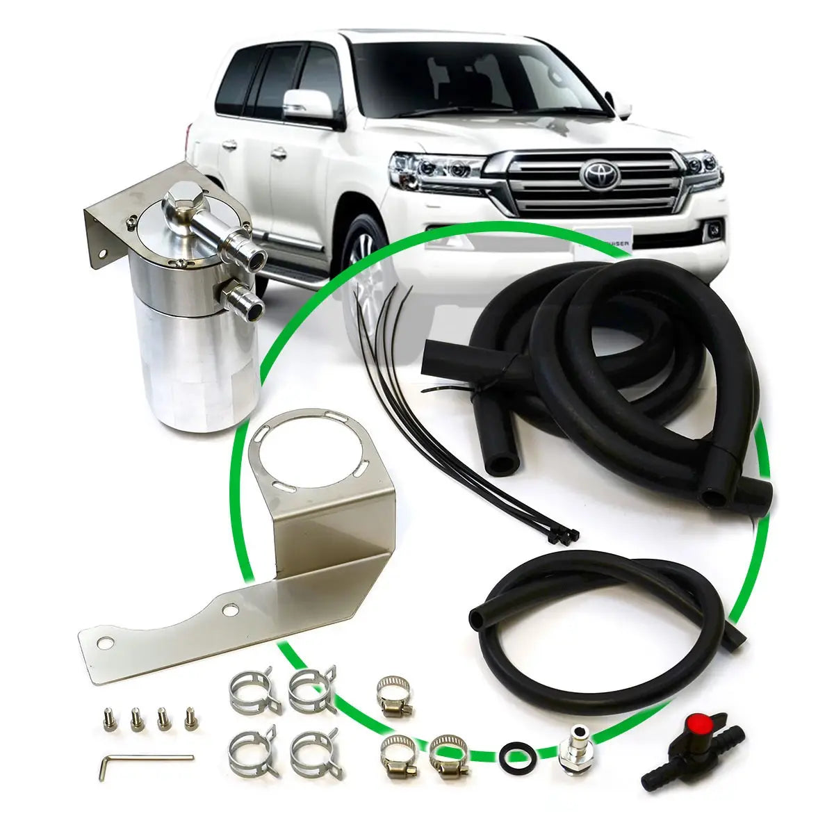 SAAS Oil Catch Tank Full Kit suit Landcruiser 200 Series 4.5L ST1202-1015 - view 1
