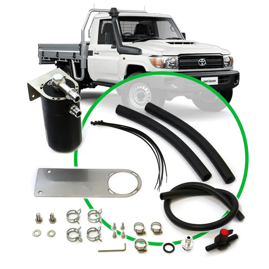 SAAS Oil Catch Tank Full Kit suit Landcruiser 79 Series 4.5L 2009 ST1205-1014 - view 1