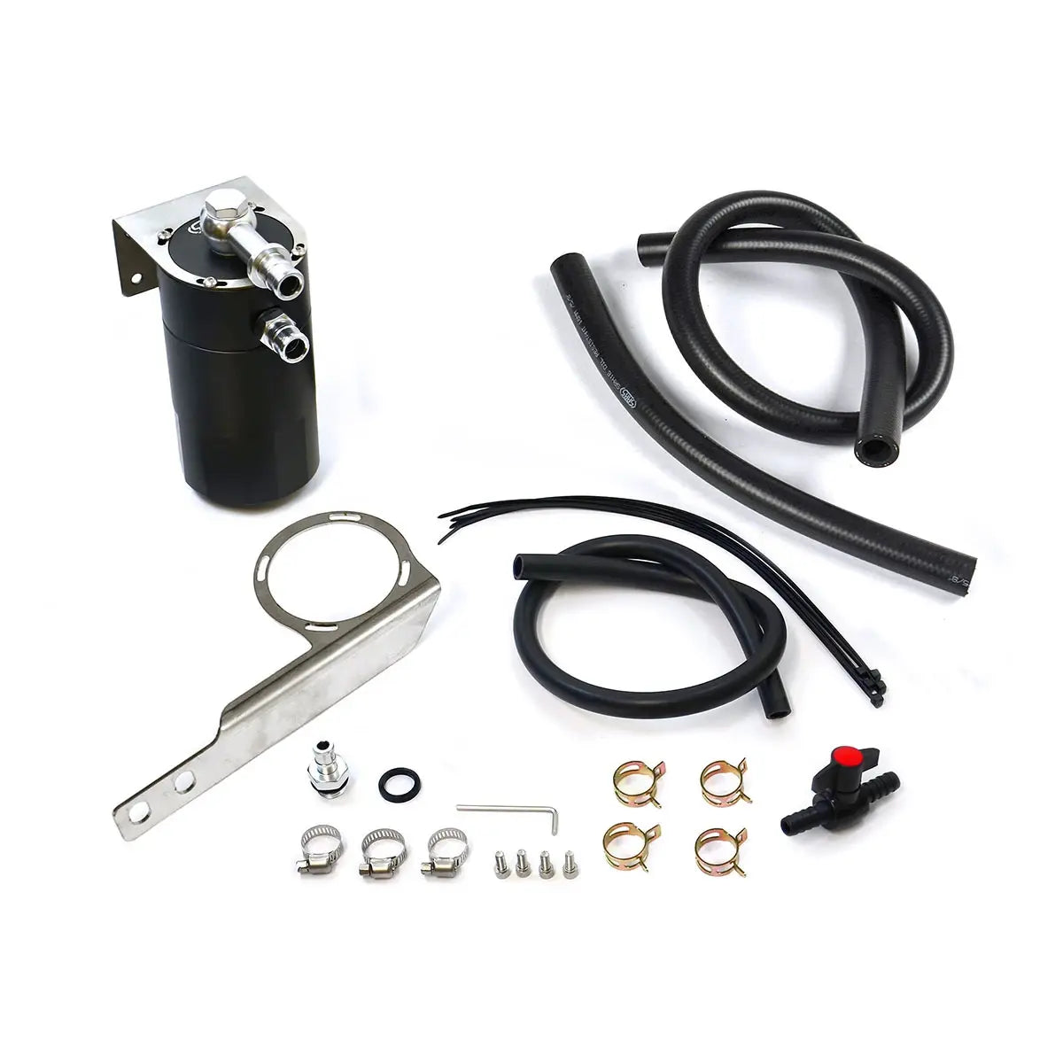SAAS Oil Catch Tank Full Kit Landcruiser 100 Series 1HZ 98-07 Black Catch Can ST1206-1014 - view 2