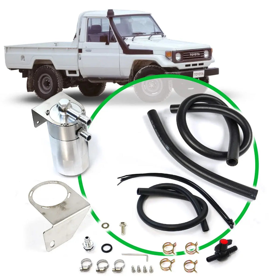 SAAS Oil Catch Tank Full Kit Landcruiser 75 Series 1HZ 1990-1999 Billet Can ST1207-1015 - view 1