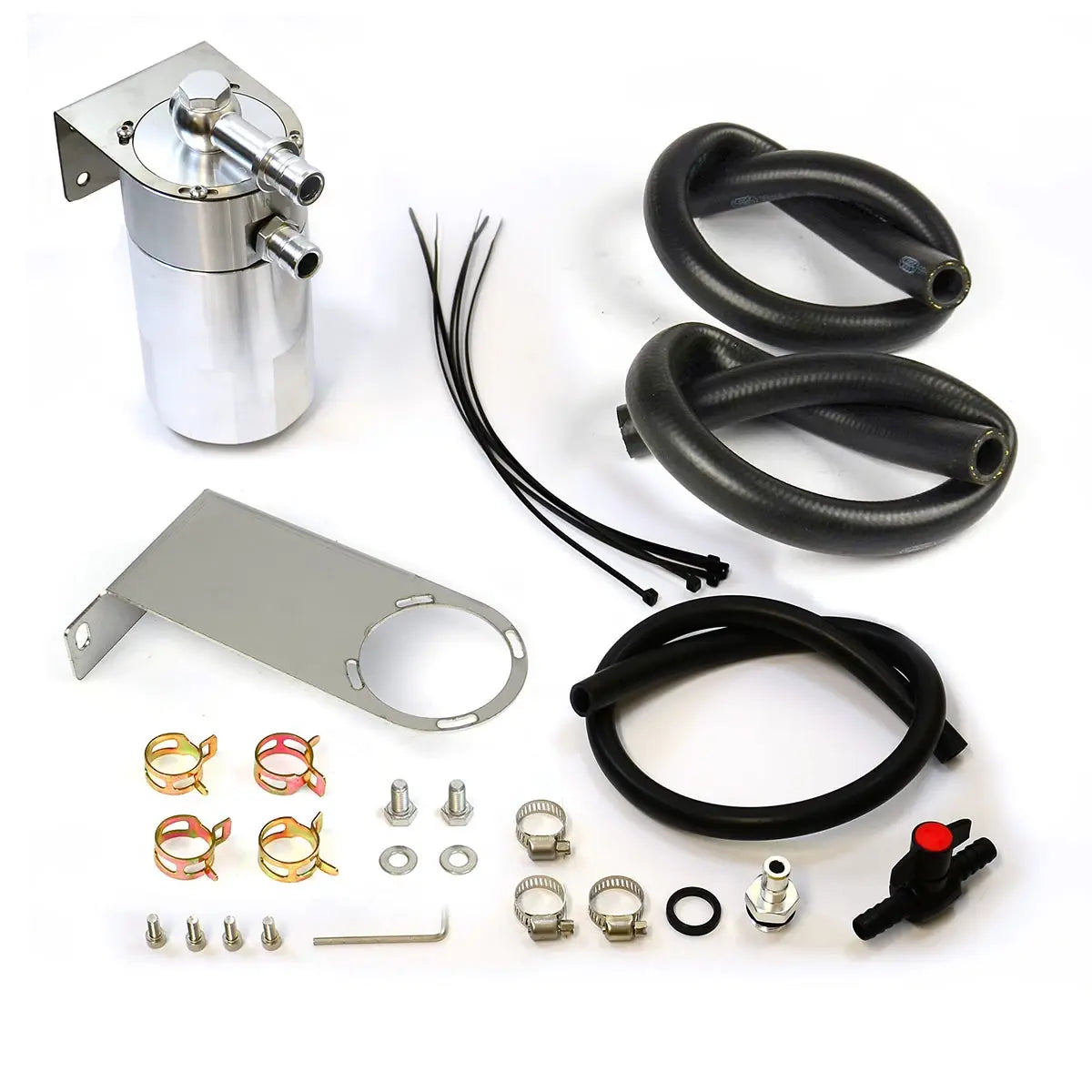 SAAS Oil Catch Tank Full Kit Landcruiser 80 Series 1HD 90-98 Polished Can ST1208-1015 - view 2