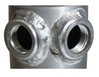 SAAS Oil Catch Can Baffle 2 X -12 AN Out Raw Aluminium 500mL ST2002 - view 3