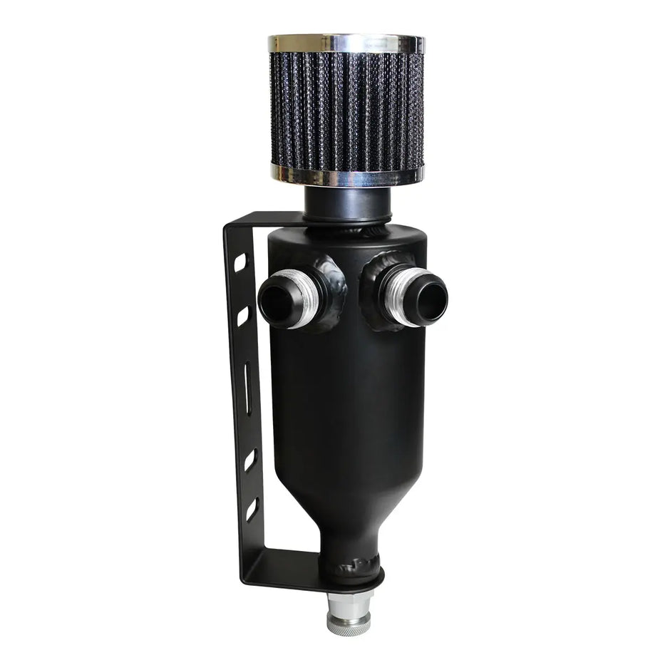 SAAS Oil Catch Can Baffle 2 X -12 AN Male Black Aluminium 500mL ST2005 - view 2