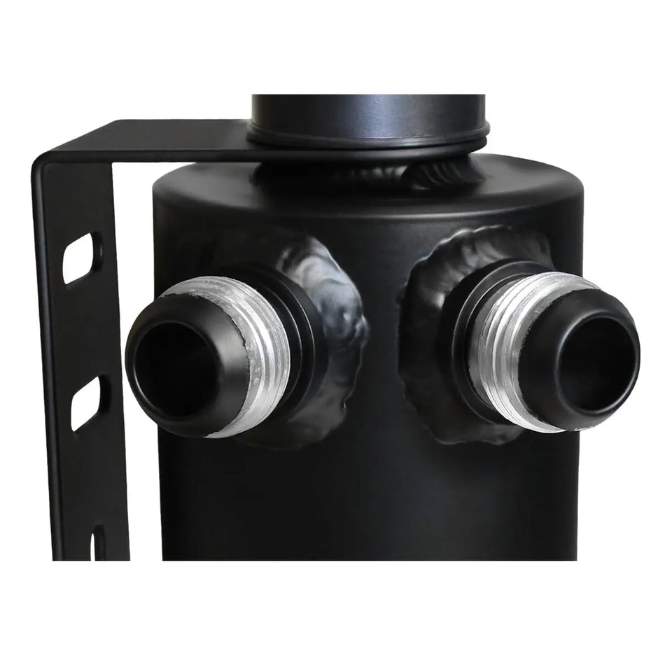 SAAS Oil Catch Can Baffle 2 X -12 AN Male Black Aluminium 500mL ST2005 - view 3