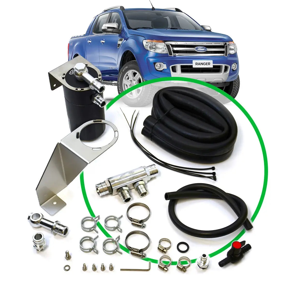 SAAS Oil Catch Tank Full Kit suit Ranger PX 2.2L/3.2L 2011 - 2015 ST2102-1014 - view 1