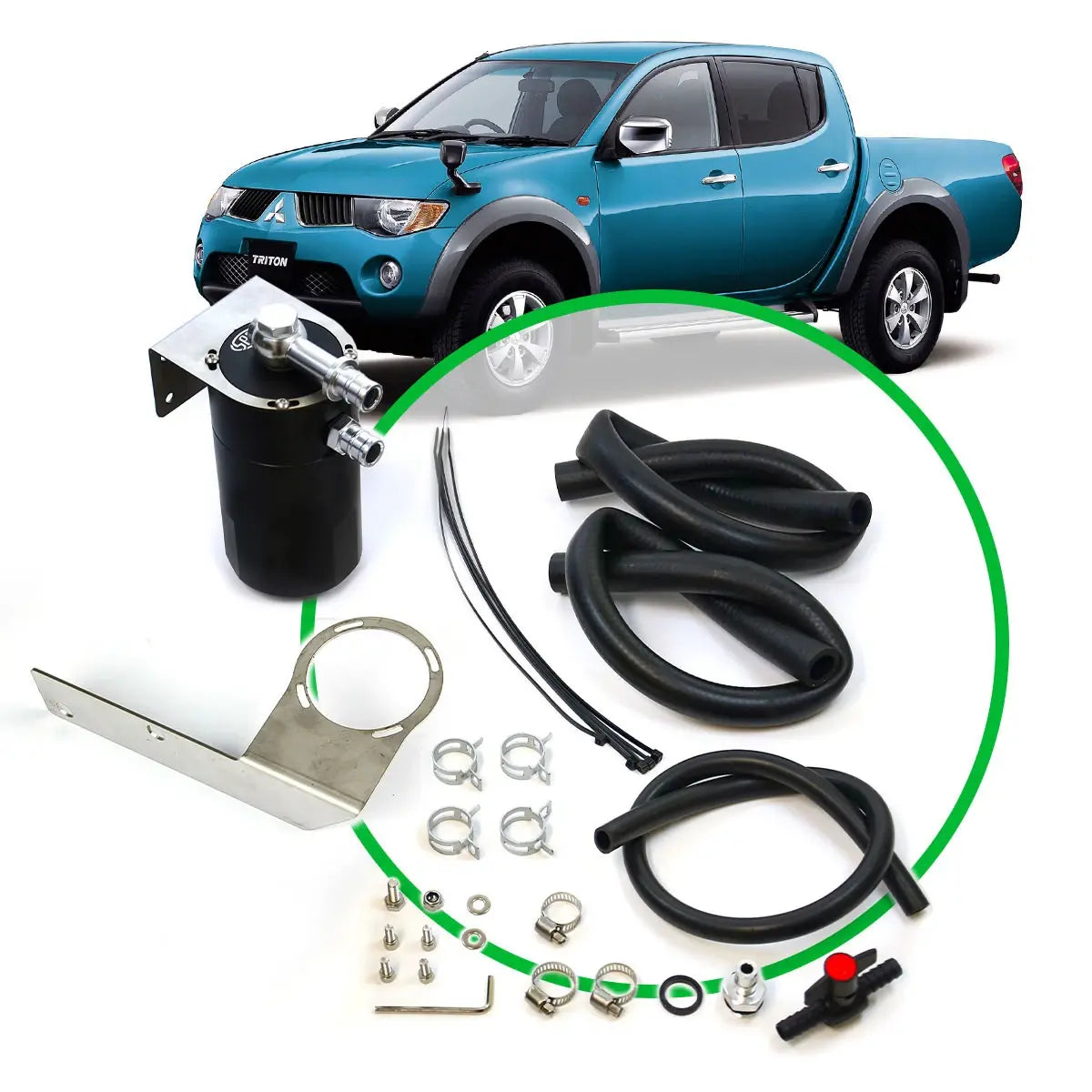 SAAS Oil Catch Tank Full Kit MN Triton 2.5L 4D56 2009-2015 ST3102B-1014 - view 1