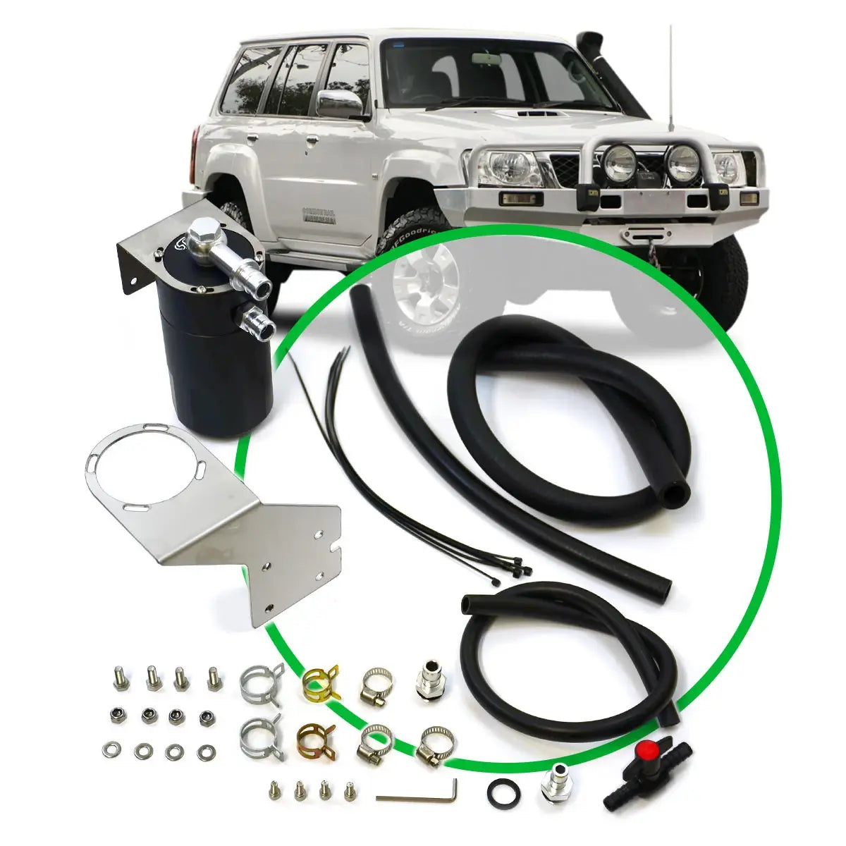 SAAS Oil Catch Tank Full Kit suit Patrol GU Y61 3.0L 2000 - 2016 ST4102-1014 - view 1