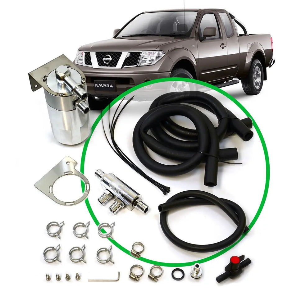 SAAS Oil Catch Tank Full Kit suit Navara D40 2.5L 2005 - 2015 ST4105-1015 - view 1
