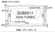 Subaru Liberty Radiator — SUB5011-PA16A — manufacturer main image