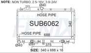 Subaru Liberty Radiator — SUB6062-PA16A — manufacturer main image