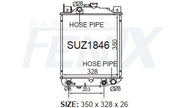 Holden Barina Radiator (FEB/1985 - MAY/1994) — SUZ1846-PA26A — manufacturer main image