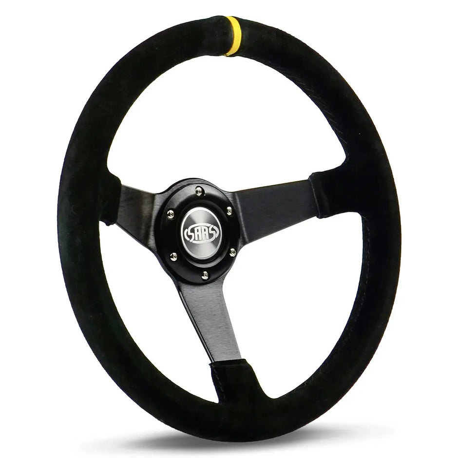SAAS Steering Wheel Suede 14" ADR Drifter Black Spoke SW1016S - view 1