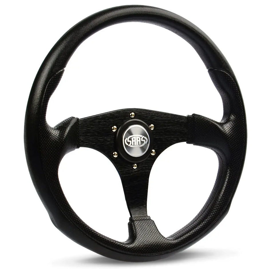 SAAS Steering Wheel Poly 14" ADR Octane Black Spoke SW515B-R - view 1