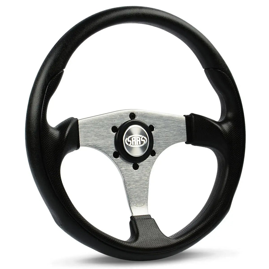 SAAS Steering Wheel Poly 14" ADR Octane Brushed Alloy Spoke SW515S-R - view 1