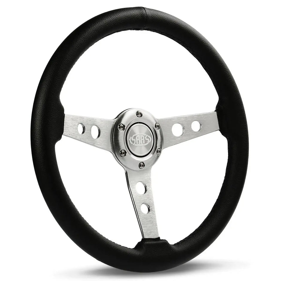 SAAS Steering Wheel PVC 14" ADR Retro Brushed Spoke SW616OS-R - view 1
