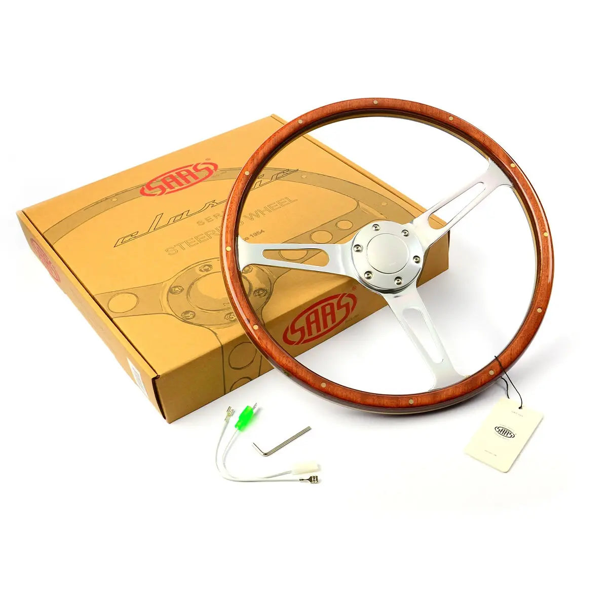 SAAS Steering Wheel Wood 15