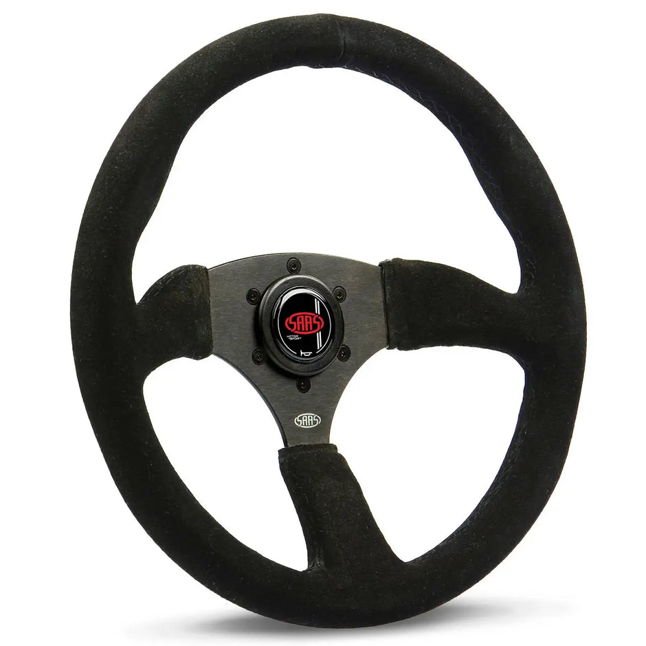 SAAS Steering Wheel Suede 14" ADR Tokyo Motorsport Black Spoke SWMS1 - view 1