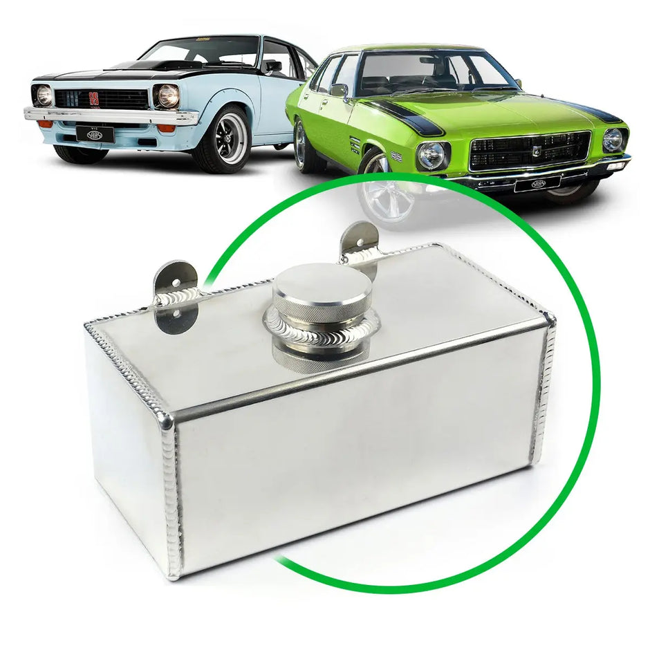 SAAS Windscreen Washer Bottle Polished Alloy LH to LX HQ to WB Universal SWT1002 - view 1