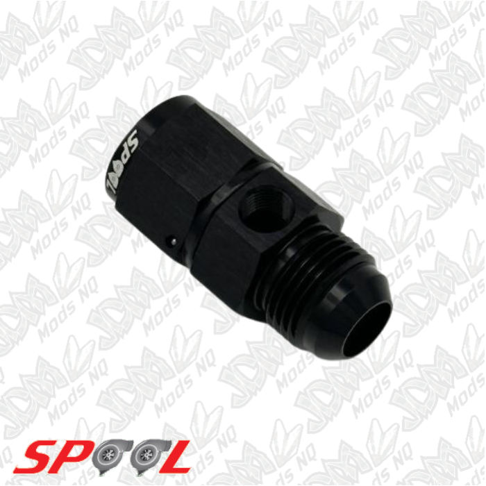 Spool 192 AN Male Flare to Female Adaptor AN with 1/8" NPT Port