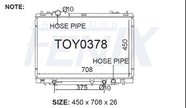 Lexus LS460 USF40R Radiator (APR/2007 - DEC/2012) — TOY0378-PA26A — manufacturer detail 2