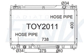 Lexus MCV30R ES300 Radiator (OCT/2001 - JUN/2008) — TOY2011-PA26A — manufacturer main image