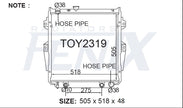 Toyota Landcruiser KZJ78 Radiator — TOY2319-PA48A — manufacturer main image