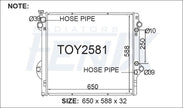 Toyota Landcruiser Prado KZJ120 Radiator — TOY2581-PA32A — manufacturer main image