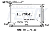 Lexus RX350 GSU35R Radiator (FEB/2006 - JAN/2009) — TOY9845-PA22A — manufacturer main image