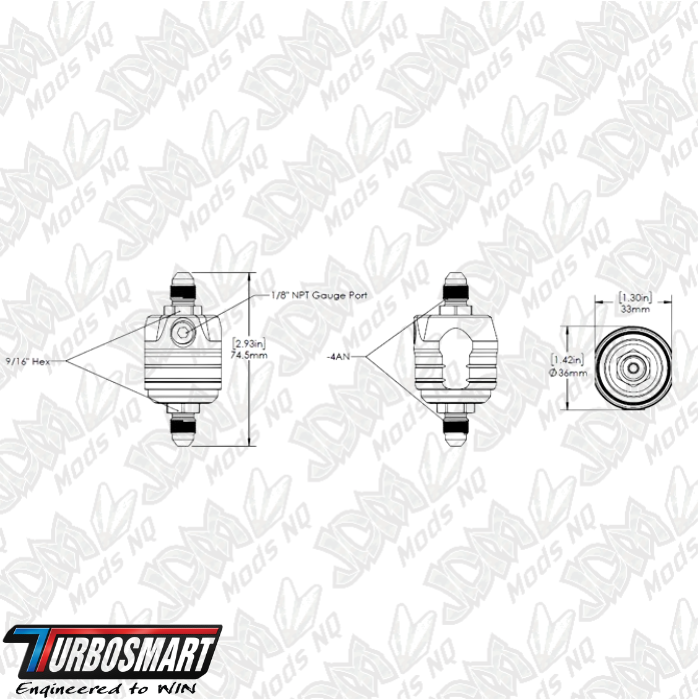 TURBOSMART OPR V2 Turbo Oil Pressure Regulator
