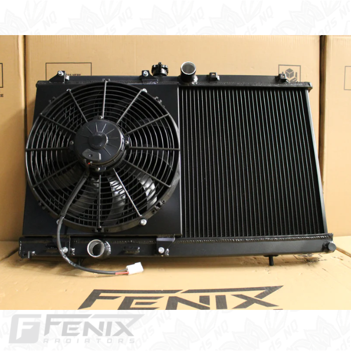 Mitsubishi Evolution 7-8-9 Full Alloy Performance Radiator, Custom Fan Shroud & 13