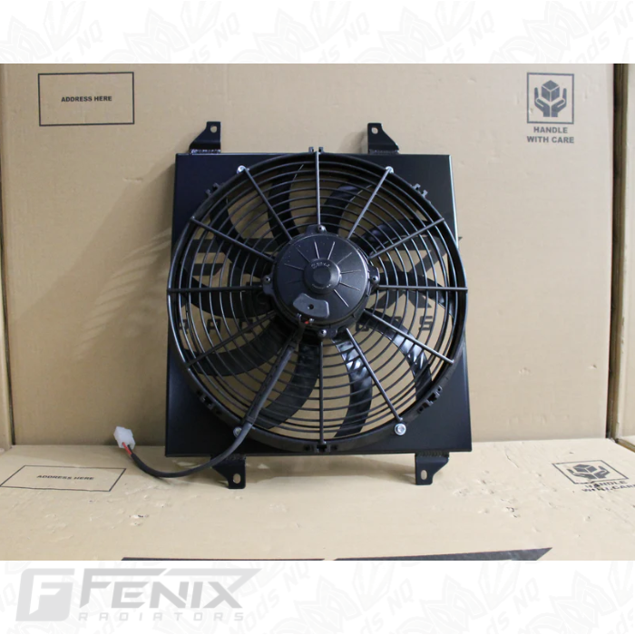 Mitsubishi Evolution 7-8-9 Full Alloy Performance Radiator, Custom Fan Shroud & 13