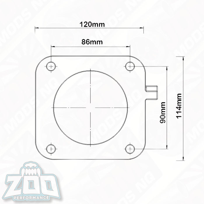Toyota 2JZ 80mm Black Throttle Body