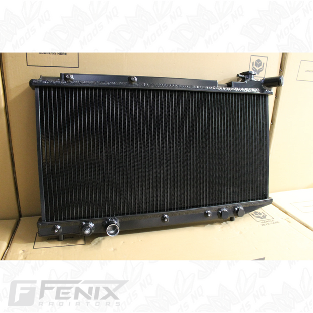 FENIX Toyota AE92 AE93 Corolla 4A-GE Alloy Radiator - Black