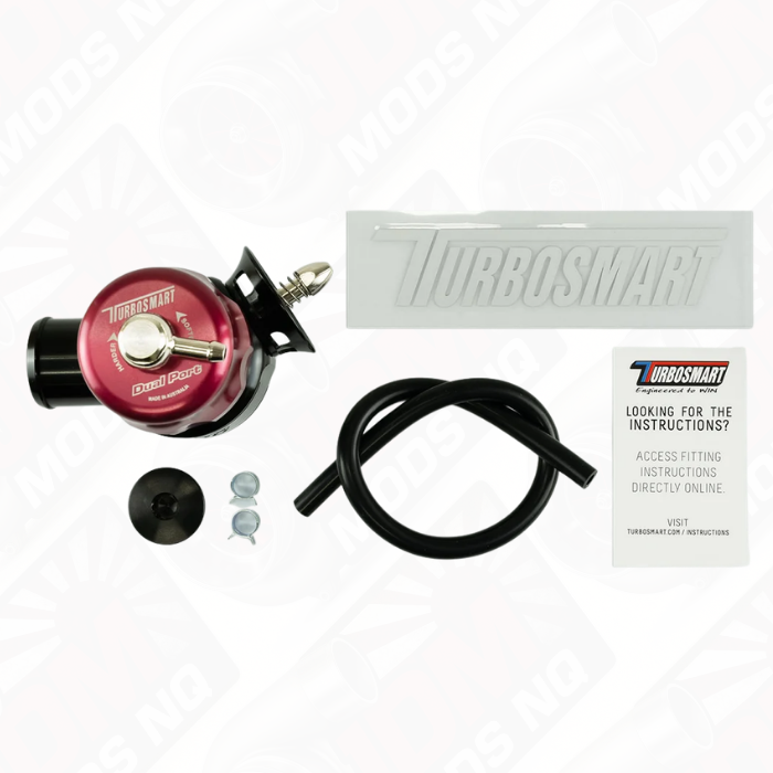 Turbosmart Smart Port Dual Port Mitsubishi EVO IV to X - Red/Black TS-0215-1022