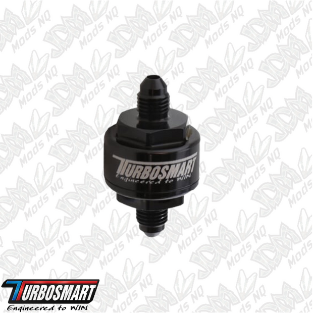 Turbosmart Billet Turbo Oil Feed Filter 44um -3AN – Black