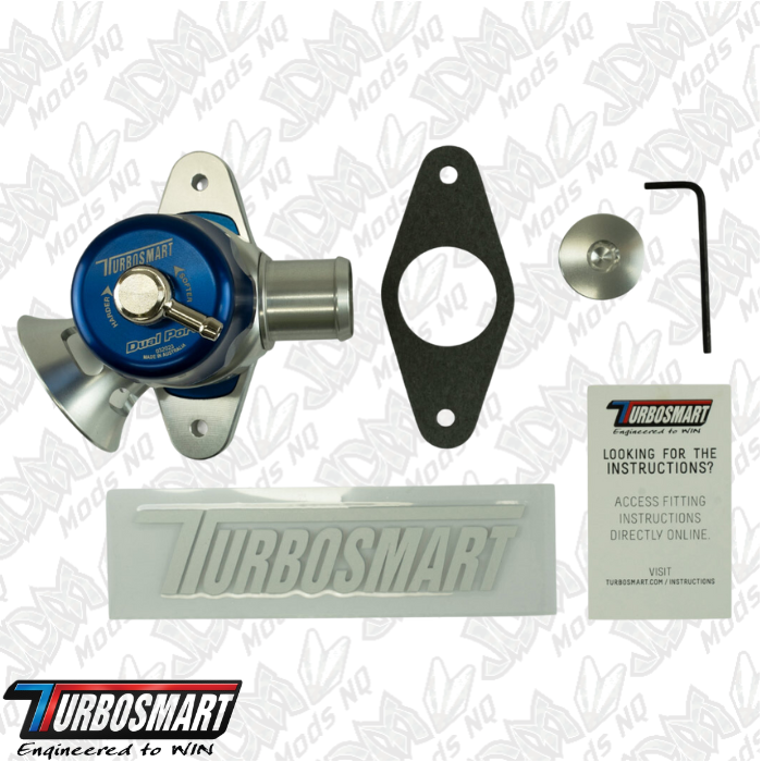 Turbosmart Dual Port BOV Suits Mazda/Subaru-Blue TS-0205-1009