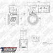 Turbosmart Electronic StraightGate ESG50 External Wastegate TS-0565-1002