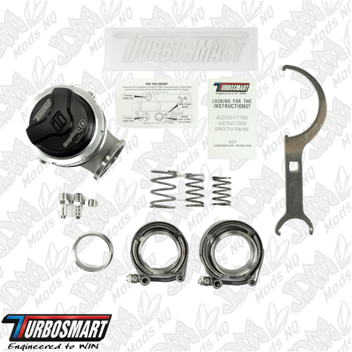Turbosmart GenV CompGate40 14psi External Wastegate (Black) TS-0552-1012