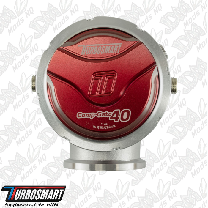 Turbosmart GenV CompGate40 14psi External Wastegate (Red) TS-0552-1014