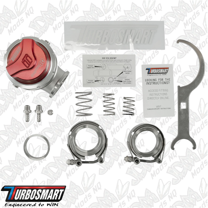 Turbosmart GenV CompGate40 14psi External Wastegate (Red) TS-0552-1014